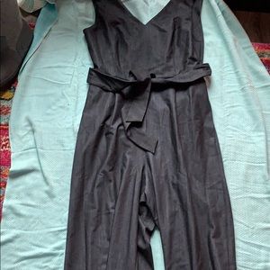 NWT Calvin Klein Black Denim Jumpsuit -Size  10